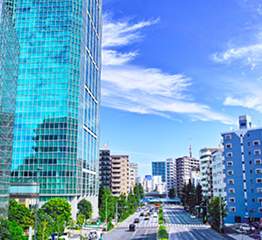 白金ミーティングタワーの外観写真